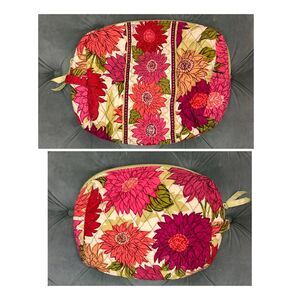 Vera Bradley quilted make up travel bag